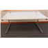 Used White 1600 Desk with Pedestal CKU1883