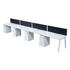 CK White A-Frame Bench Desking - Single Desks