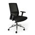 Nero Mesh Task Chair With Polished Aluminium Base