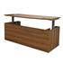 Executive Sit Stand Desk In Walnut