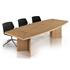 Executive Barrel Shaped Boardroom Table With Arrowhead Legs