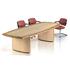 Executive Barrel Shaped Boardroom Table With Aerofoil Base