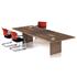 Executive Rectangular Boardroom Table With Slab End Legs
