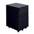 CK 3-Drawer Mobile Under-Desk Pedestal - Black Metal