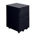 CK 3-Drawer Mobile Under-Desk Pedestal - Black Metal