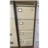 Damaged 4 Drawer Executive Filing Cabinet Light Grey