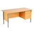 1500 Beech Single Pedestal Desk - Next Day Delivery