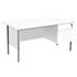 1500 White Single Pedestal Desk - Next Day Delivery