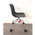 Magis Troy Black Plastic Chair On Wheels - Side View