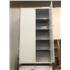 White 1800mm HIgh Metal Stationery Cupboard - Door Open