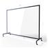 Floor Standing Perspex Screens On Wheels 1800h x 2400w