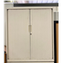 White Tambour Cupboard with Two Shelves