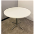 Circular 900mm Meeting Tables With Chrome Base