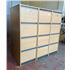 Beech 4 Drawer Filing Cabinets With Grey Handles - Side View