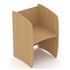 Study Booth Starter Unit 800mm Wide - Light Oak