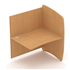 Study Booth Add-On Unit 1000mm Wide - Beech