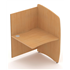 Study Booth Add-On Unit 800mm Wide - Beech