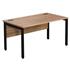 CK Walnut Bench Desks With Black Legs