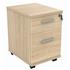 Primus 2-Drawer Mobile Pedestal - Oak