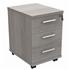 Primus 3-Drawer Mobile Under-Desk Pedestal - Grey Oak