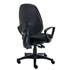 CK-X Operator Chair - Fixed Arms - Black Fabric