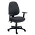 CK-X Operator Chair + Adjustable Arms - Charcoal Fabric