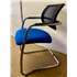 Mesh Back Visitor Chair - Cantilever Frame -Ocean Blue