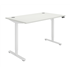 Primus Sit Stand Single Motor Desk - White / White
