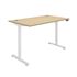 Primus Sit Stand Single Motor Desk - Oak / White