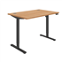 Primus Sit Stand Single Motor Desk - Beech / Black