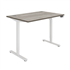 Primus Sit Stand Single Motor Desk - Grey Oak / White