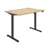 Primus Sit Stand Single Motor Desk - Oak / Black