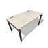 White 1400mm Straight Desk