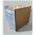 Under-Desk Mobile Pedestal Curved Fronted - Metal