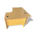 1400 Oak Radial Desk