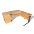 1600 Oak Radial with Desk High Pedestal