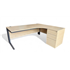 1800 Maple Radial with Desk High Pedestal
