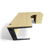 1800 Maple Radial with Desk High Pedestal