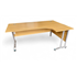 1800 Oak Radial Desk