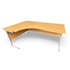 1800 Radial Oak Desk - Marked Top