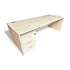 Maple 2000 Panel End Desks - Mobile Pedestal