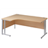 Metro Cantilever Desk - Radial (Left-Hand Return)