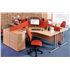 Metro Cantilever Desks - Radial In Pod Of 4 Desks