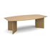 2.4m Boat-Shaped Boardroom Table With Arrow Head Legs