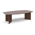 2.4m Boat-Shaped Boardroom Table With Arrow Head Legs