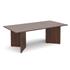 Rectangular Boardroom Table With Arrow Head Legs - Walnut