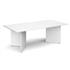 Rectangular Boardroom Table With Arrow Head Legs - White