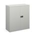 Metal Stationery Cupboard - Half-Height - Grey