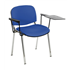 Flipper Writing Tablet Chair With Two Arms & Writing Tablet - Chrome Frame
