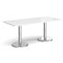 Pisa Rectangular Cafe Table - 1800mm - White